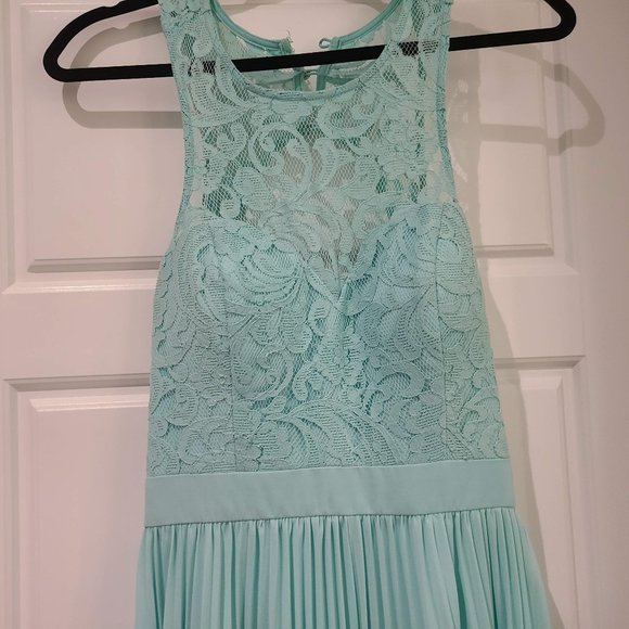 Mint Floor Length Gown - Picture 3 of 10
